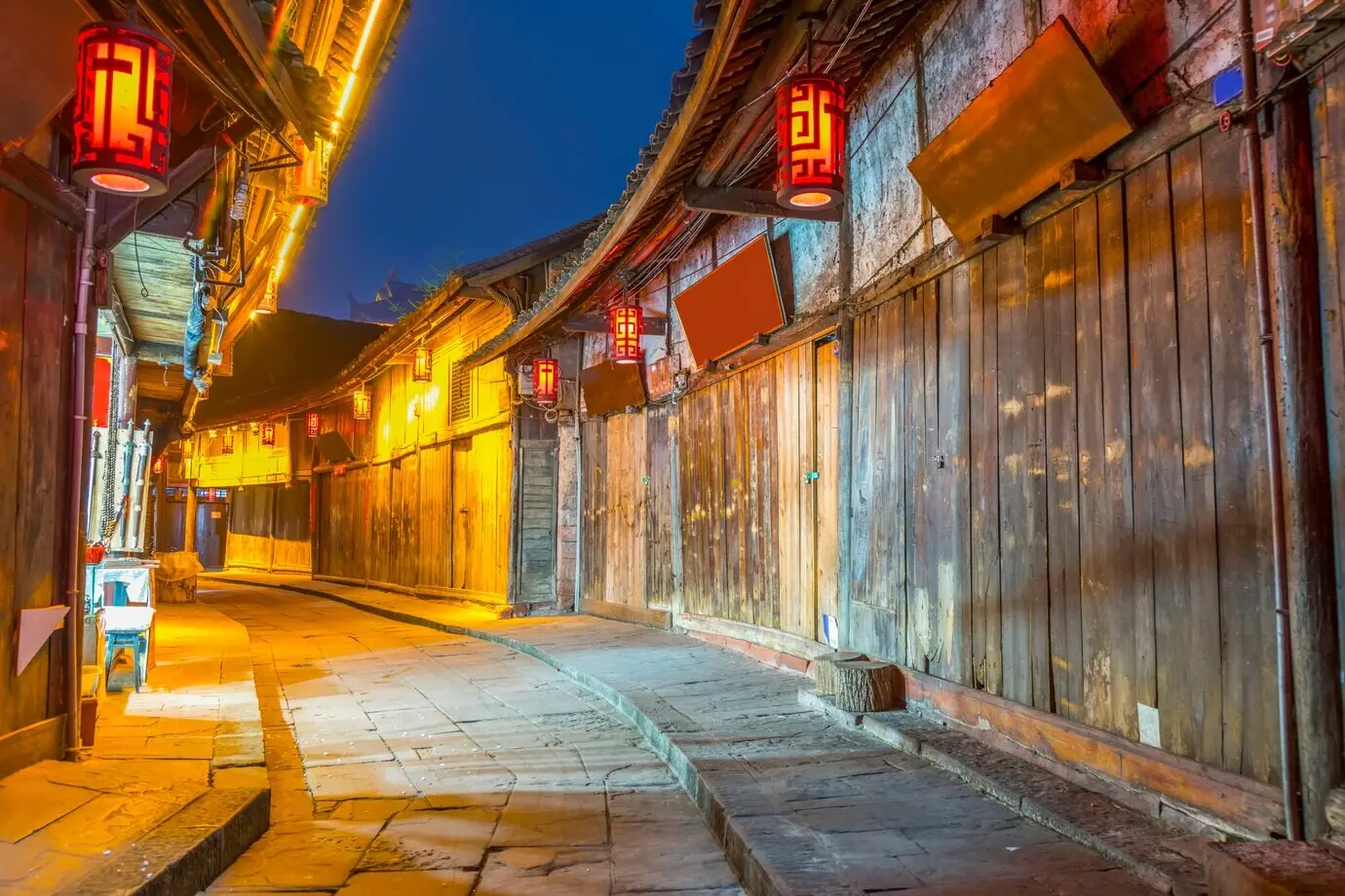 Ikonischer Lebensstil der chinesischen Landbevölkerung in der Provinz